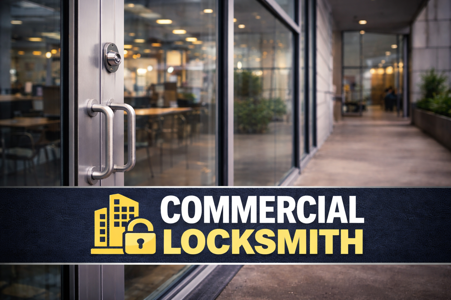 Commercial locksmith installation and repair services